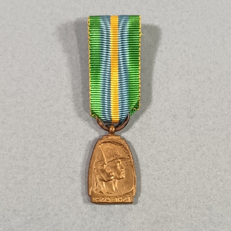 BELGIQUE REDUCTION DE LA MEDAILLE DE LA CAMPAGNE D'AFRIQUE 1940-1941 OU GUERRE D'ABYSSINIE